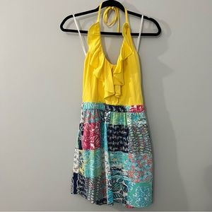 Lilly Pulitzer Quinn Halter Patchwork dress
